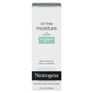 Neutrogena Oil Free Facial Moisturizer With SPF 15 Sunscreen Fragrance-Free - 4.0 oz