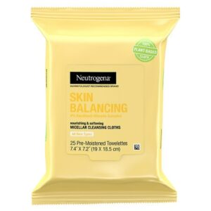 Neutrogena Skin Balancing Micellar Cleansing Face Wipes - 25.0 ea