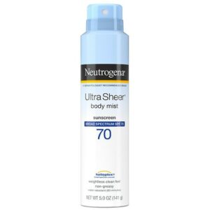 Neutrogena Ultra Sheer Lightweight Sunscreen Spray, SPF 70 - 5.0 oz