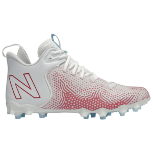 New Balance Freeze V3 - Men's Molded Cleats Shoes - White / Red, Size 9.5