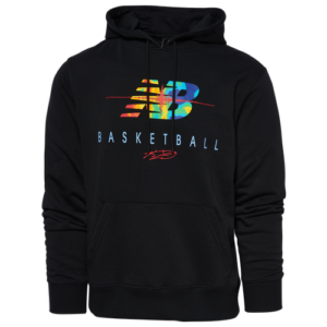 New Balance Mens New Balance Seismic Hoodie - Mens Black/Multi Size L