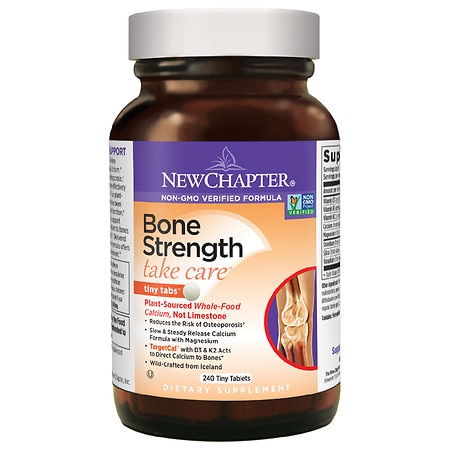 New Chapter Bone Strength Take Care, Calcium Supplement Tiny Tabs - 240.0 ea