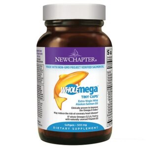 New Chapter WholeMega 1000mg Extra Virgin Omega-Rich Fish Oil Softgels - 90.0 ea