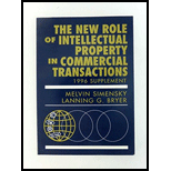 New Role of Intellectual Property in Commericial Transactions, 1996 Supplement