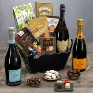 New Year's Gift Basket of Indulgence - Dom Perignon (1 bottle)