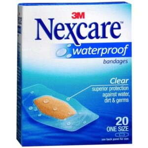 Nexcare Waterproof Clear Bandages 1 1/16in x 2 1/4in - 20.0 ea