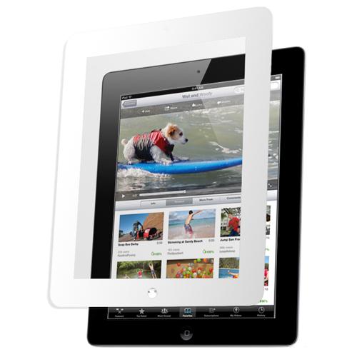 Nextware Clear Screen Shield with Bezel for Apple iPad 3 (White) - BEZEL-WH