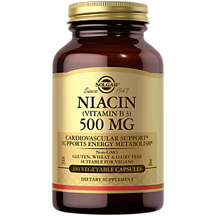 Niacin Vitamin B3 - 500 MG (100 Vegetarian Capsules)