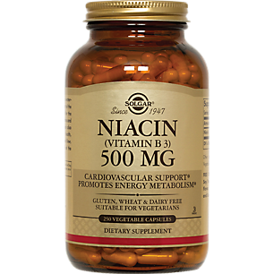 Niacin Vitamin B3 - 500 MG (250 Vegetarian Capsules)