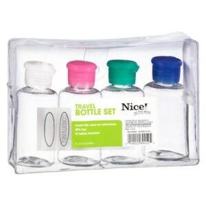 Nice! On The Move Travel Bottles 4 Piece Kit 3.4 Ounces - 4.0 ea