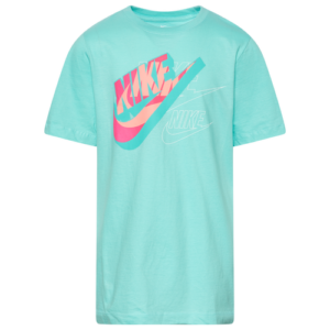 Nike Boys Nike Air Fade S/S T-Shirt - Boys' Grade School Light Aqua/Jade/Pink Size S