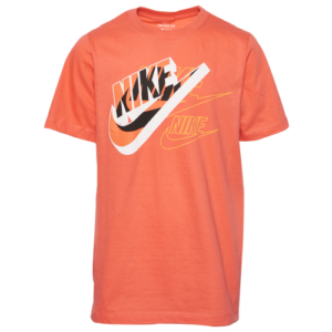 Nike Boys Nike Air Fade S/S T-Shirt - Boys' Grade School Magic Ember/White/Crimson Size XL