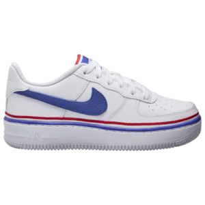 Nike Boys Nike Air Force 1 LV8 - Boys' Grade School Shoes White/Navy/Red Size 06.5