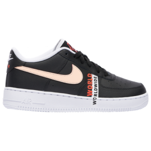 Nike Boys Nike Air Force 1 Low - Boys' Grade School Basketball Shoes Black/Crimson Tint/Flash Crimson Size 04.5