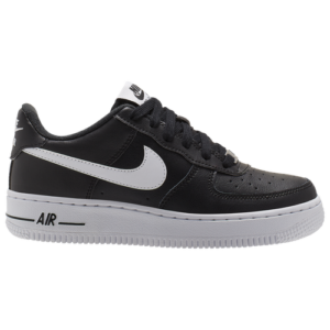 Nike Boys Nike Air Force 1 Low - Boys' Grade School Basketball Shoes Black/White Size 05.0