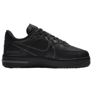 Nike Boys Nike Air Force 1 Low React - Boys' Grade School Shoes Black/Anthracite Size 07.0