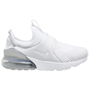 Nike Boys Nike Air Max 270 Extreme - Boys' Preschool Shoes White/White/Metallic Silver Size 02.5