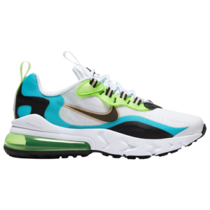 Nike Boys Nike Air Max 270 React - Boys' Grade School Shoes Oracle Aqua/Black/Ghost Green Size 04.5