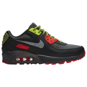 Nike Boys Nike Air Max 90 - Boys' Grade School Running Shoes Black/Metallic Silver/Dark Smoke Grey Size 05.0