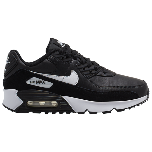 Nike Boys Nike Air Max 90 - Boys' Grade School Running Shoes Black/White/Black Size 06.5