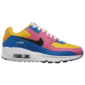 Nike Boys Nike Air Max 90 - Boys' Grade School Running Shoes University Gold/Black/Battle Blue Size 03.5