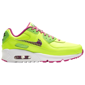 Nike Boys Nike Air Max 90 - Boys' Grade School Running Shoes Volt/Multi/Fire Pink Size 04.0