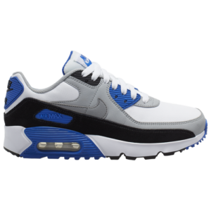 Nike Boys Nike Air Max 90 - Boys' Grade School Running Shoes White/Particle Grey/Light Smoke Grey Size 05.0