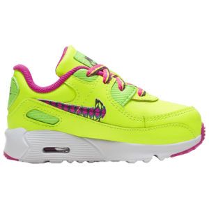 Nike Boys Nike Air Max 90 - Boys' Toddler Running Shoes Volt/Multi/Fire Pink Size 04.0