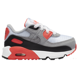 Nike Boys Nike Air Max 90 - Boys' Toddler Running Shoes White/Red/Gray Size 07.0