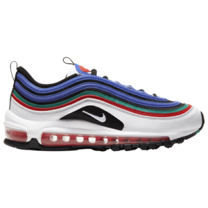 Nike Boys Nike Air Max 97 - Boys' Grade School Shoes White/Multi/Hyper Blue Size 07.0