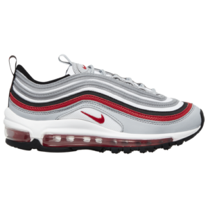 Nike Boys Nike Air Max 97 - Boys' Grade School Shoes Wolf Grey/University Red/Black Size 04.5