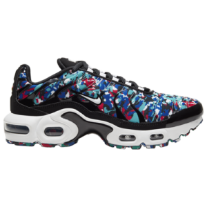 Nike Boys Nike Air Max Plus - Boys' Grade School Running Shoes Black/White/Hyper Blue Size 04.0