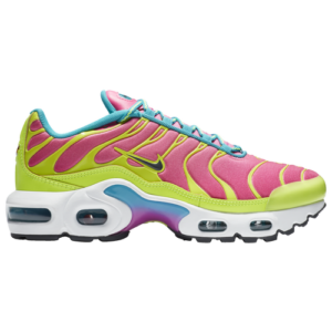 Nike Boys Nike Air Max Plus - Boys' Grade School Running Shoes Volt/Iron Grey/Pink Blast Size 04.0