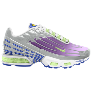 Nike Boys Nike Air Max Plus III - Boys' Grade School Shoes Light Smoke Grey/Barely Volt/Purple Nebula Size 05.5