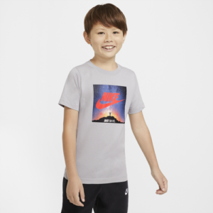 Nike Boys Nike Air Photo S/S T-Shirt - Boys' Grade School Light Smoke Grey/Gray Size S