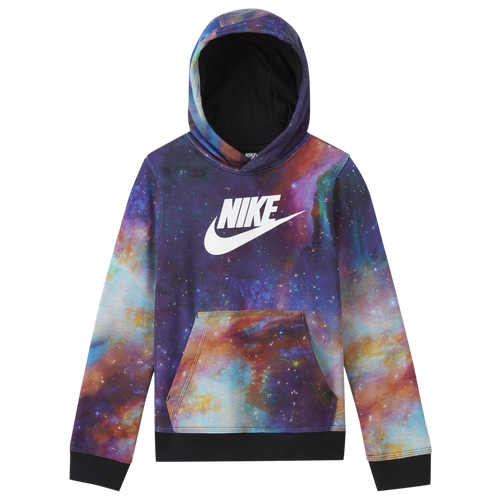 Nike Boys Nike Big Bang Pullover Hoodie - Boys' Grade School Black/Multi Size S