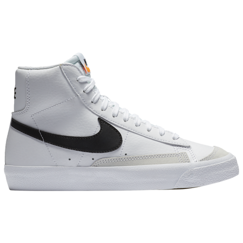 Nike Boys Nike Blazer Mid '77 - Boys' Grade School Basketball Shoes White/Black/Orange Size 04.0