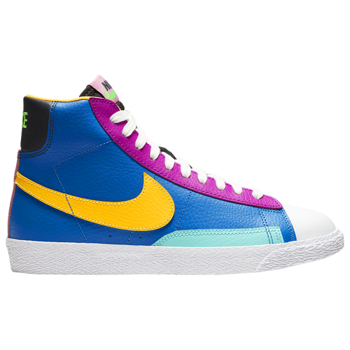 Nike Boys Nike Blazer Mid - Boys' Grade School Shoes Battle Blue/Laser Orange/Aurora Green Size 06.0