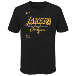 Nike Boys Nike Celebration Pendent Lakers T-Shirt - Boys' Grade School Black/Gold Size L