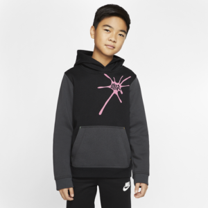 Nike Boys Nike Club Hoodie - Boys' Grade School Blue/Pink Size M