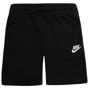 Nike Boys Nike Club Shorts - Boys' Preschool Black/White Size 6