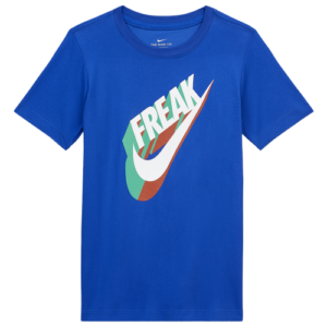 Nike Boys Nike Dry Giannis Freak S/S T-Shirt - Boys' Grade School Game Royal/White Size L