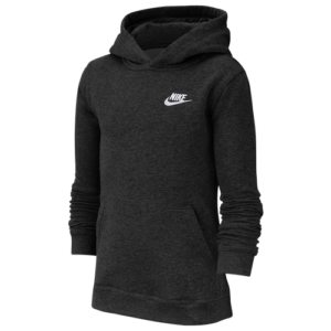 Nike Boys Nike Futura Club Hoodie - Boys' Grade School Black/White Size XL