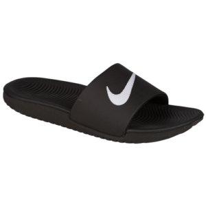 Nike Boys Nike Kawa Slide - Boys' Grade School Shoes Black/White Size 05.0