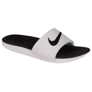 Nike Boys Nike Kawa Slide - Boys' Grade School Shoes White/Black Size 07.0