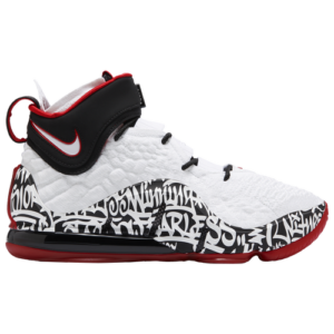 Nike Boys Nike LeBron 17 - Boys' Grade School Basketball Shoes White/University Red/Black Size 05.0