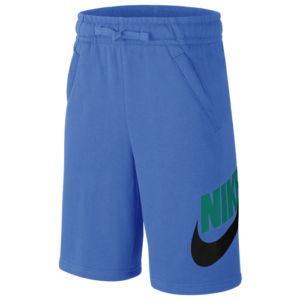 Nike Boys Nike NSW Club HBR Short - Boys' Grade School Blue/Green/Black Size XL