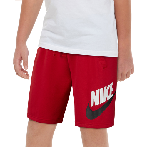 Nike Boys Nike NSW Club Shorts - Boys' Grade School University Red/University Red/Black Size M