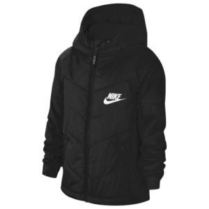 Nike Boys Nike NSW Filled Jacket - Boys' Grade School Black/Black/Black Size S