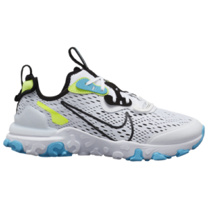 Nike Boys Nike React Vision - Boys' Grade School Shoes White/Black/Blue Size 03.5